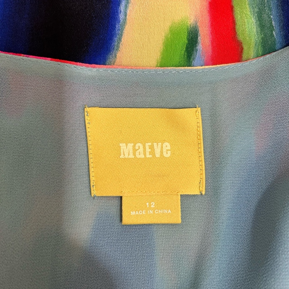 Maeve Multicolor Abstract Maxi Dress - Picture 15 of 16